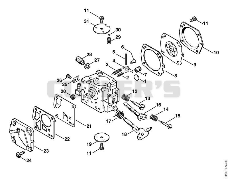 Carburetor HS-212 ⇥ X 24 097 470 (26.96)