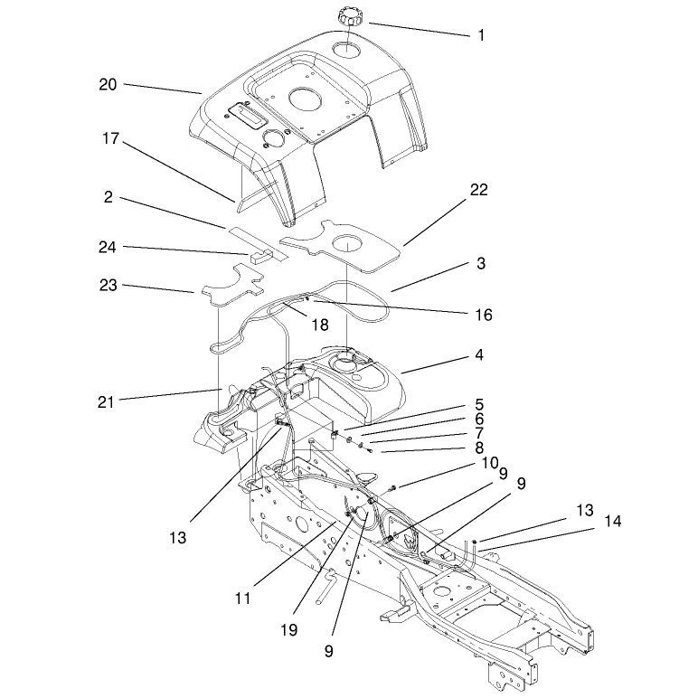 Fender and Fuel System Assembly