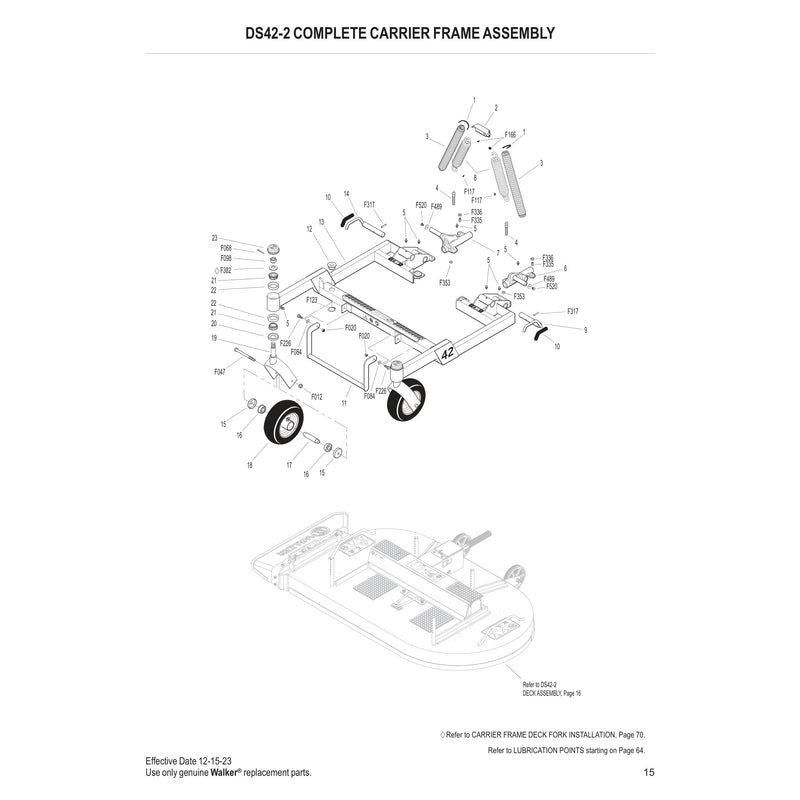 DS42-2 COMPLETE CARRIER FRAME ASSEMBLY