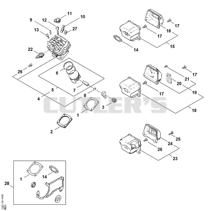 Cylinder, Muffler