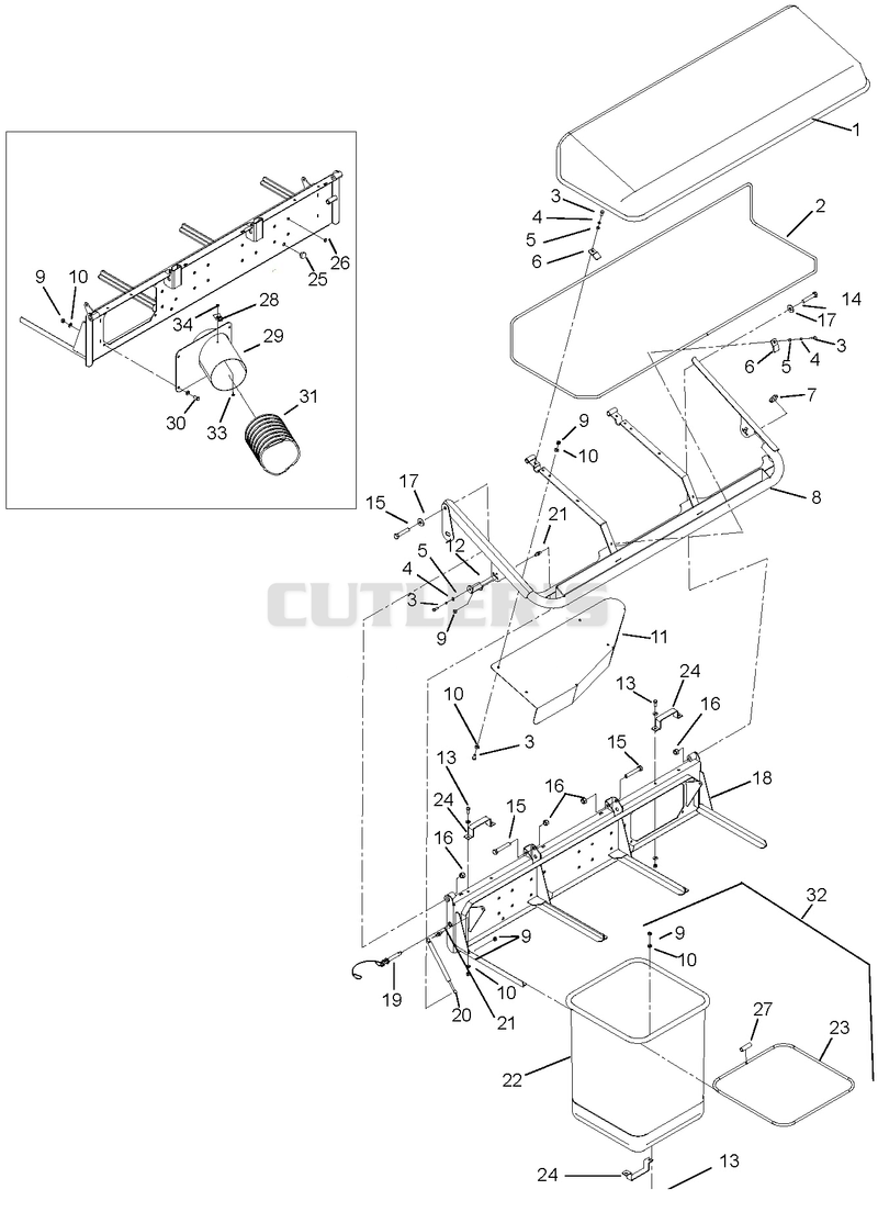 Bags Receptacle Assembly