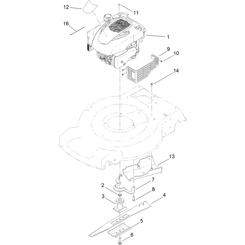 Engine and Blade Assembly