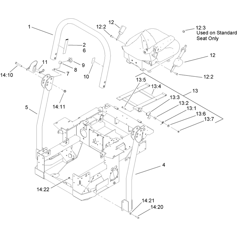 Roll Over Protection System Assembly No 106-7437