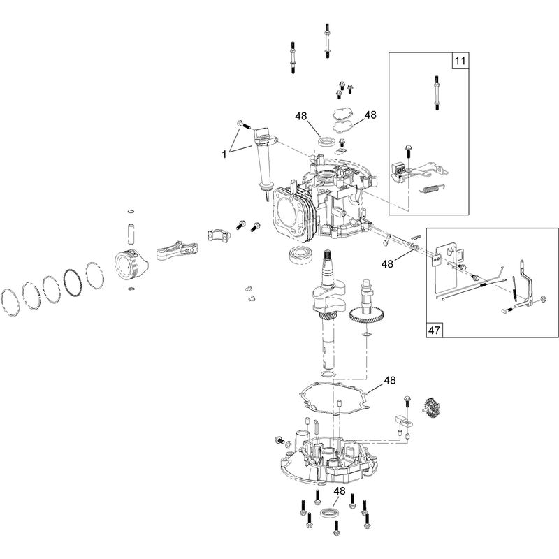 Dipstick Brake and Governor Arm Assembly