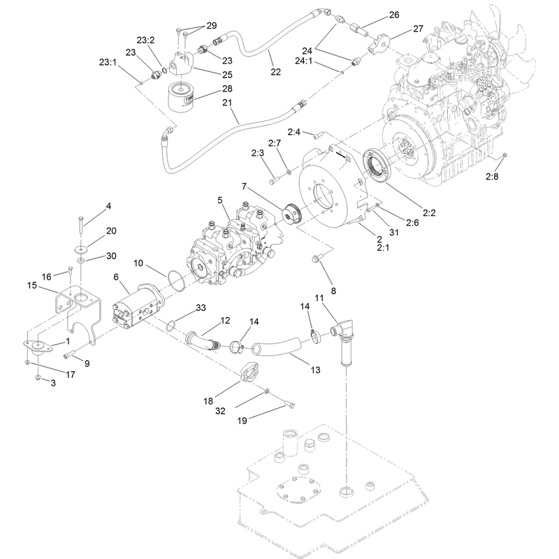 Tandem Pump and Gear Pump Assembly