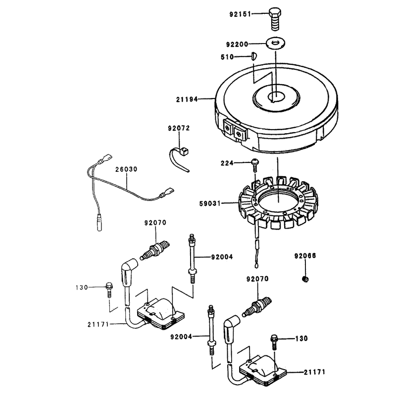 Electrical Equipment Assembly Continued Kawasaki FH500V-AS29