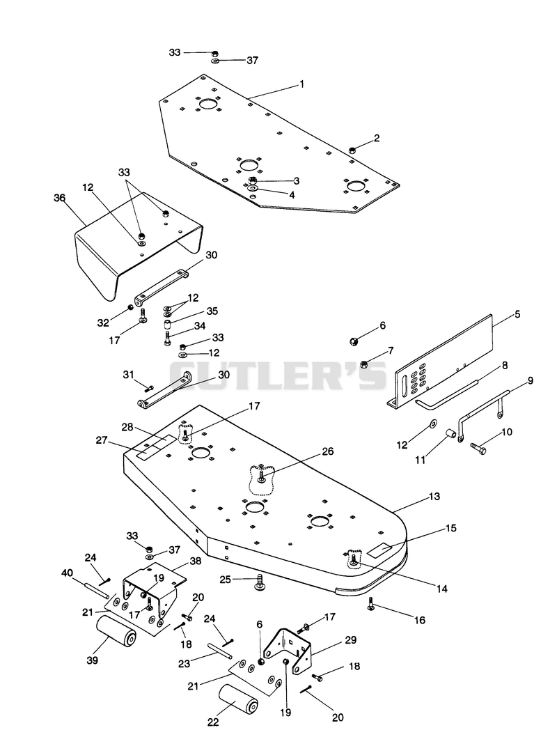 50" Mower Frame 2