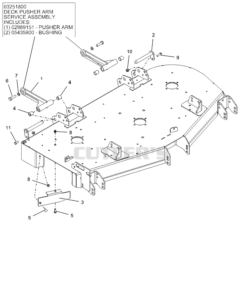 Stabilizer Arms And Baffles - 52 Inch
