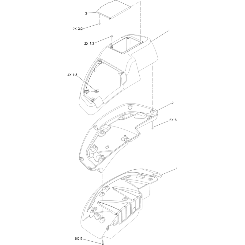 RH Console Assembly No. 115-7400