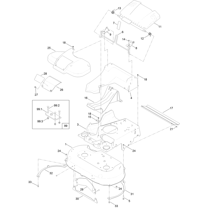 Deck and Frame Assembly