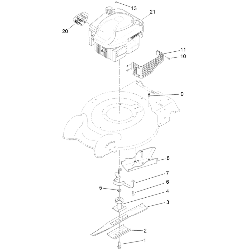 Engine and Blade Assembly