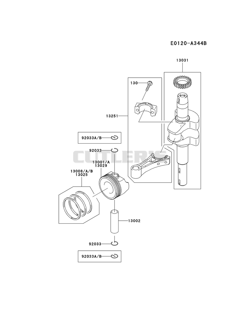 PISTON/CRANKSHAFT