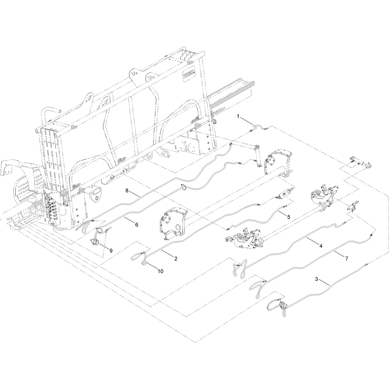 Thrust Frame Hydraulic Hose Assembly No 4