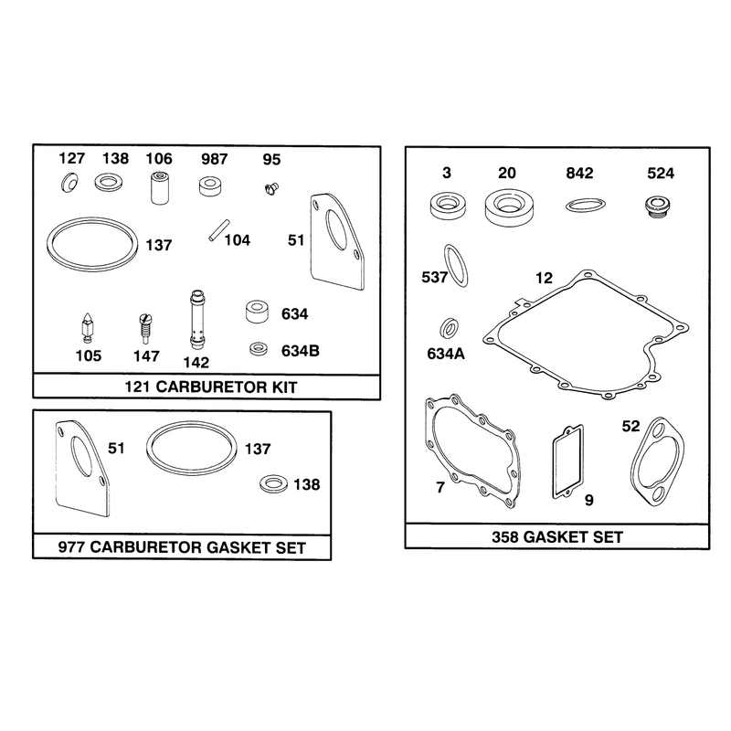 Engine Briggs and Stratton Model 282707-0119-01