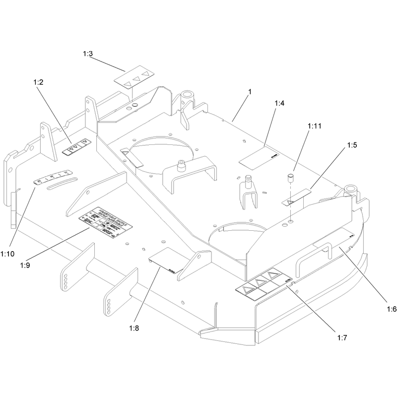 91 Centimeter Deck Assembly No 112-7085