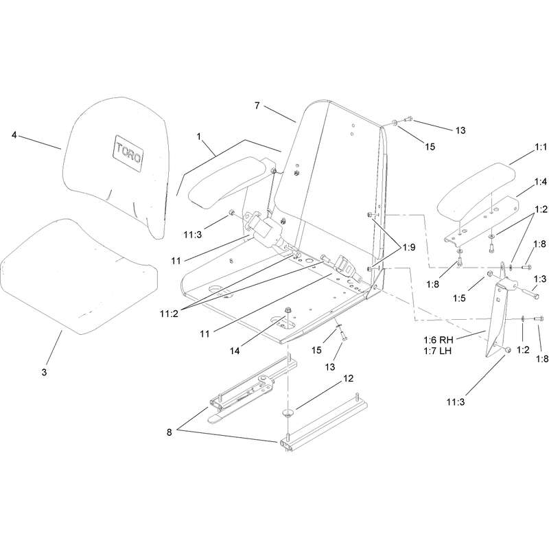 Seat Assembly No 110-0446
