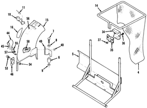 Toro 07-11BY01 38 in. Easy Twin Rear Bagger Attachment (Serial #: 1000001 - 1999999) Parts Diagram