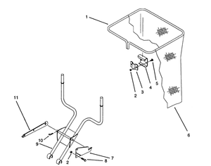 Toro 07-4XVC01 42 in./48 in. Vacuum Bagger Attachment (Serial #: 2000001 - 2999999) Parts Diagram