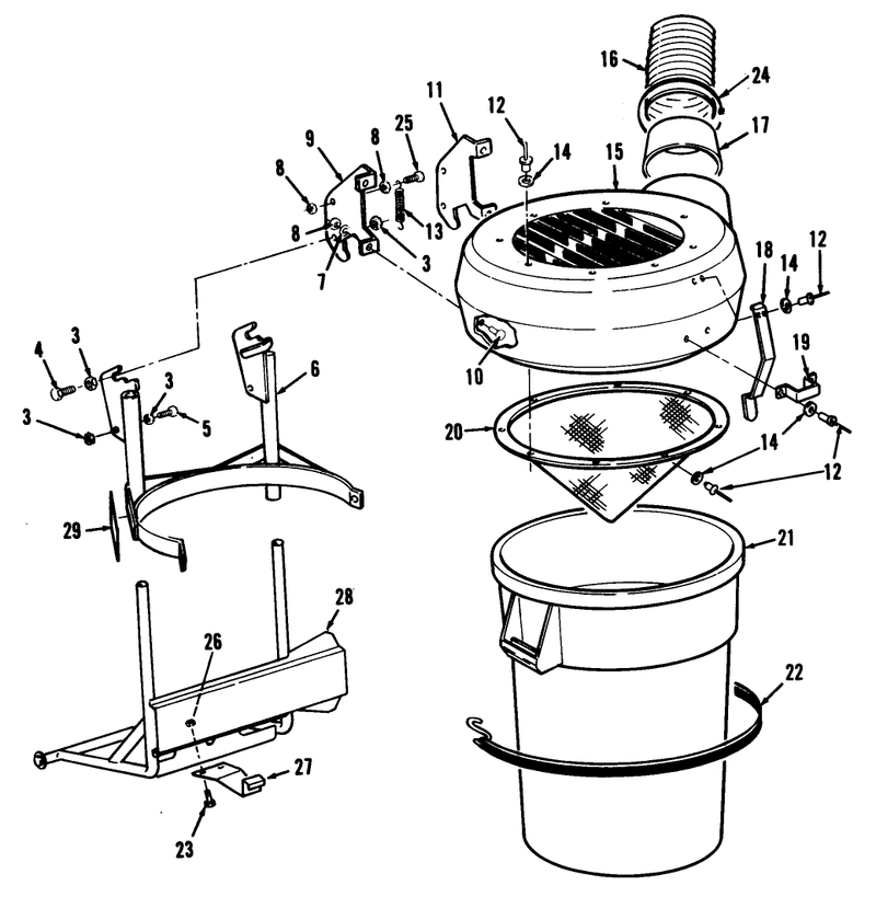 Canister and Frame Assembly