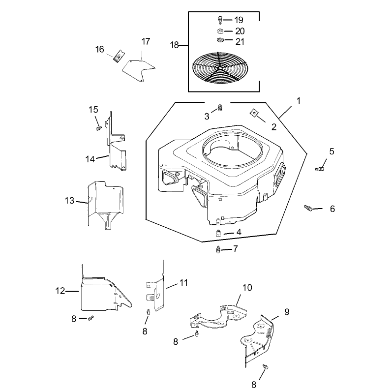 Blower Assembly Kohler CV20S PRO 65593