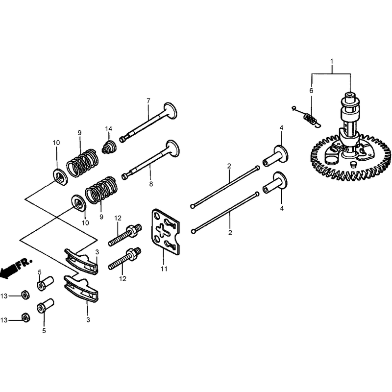 Camshaft Assembly Honda GXV160K1-A1T