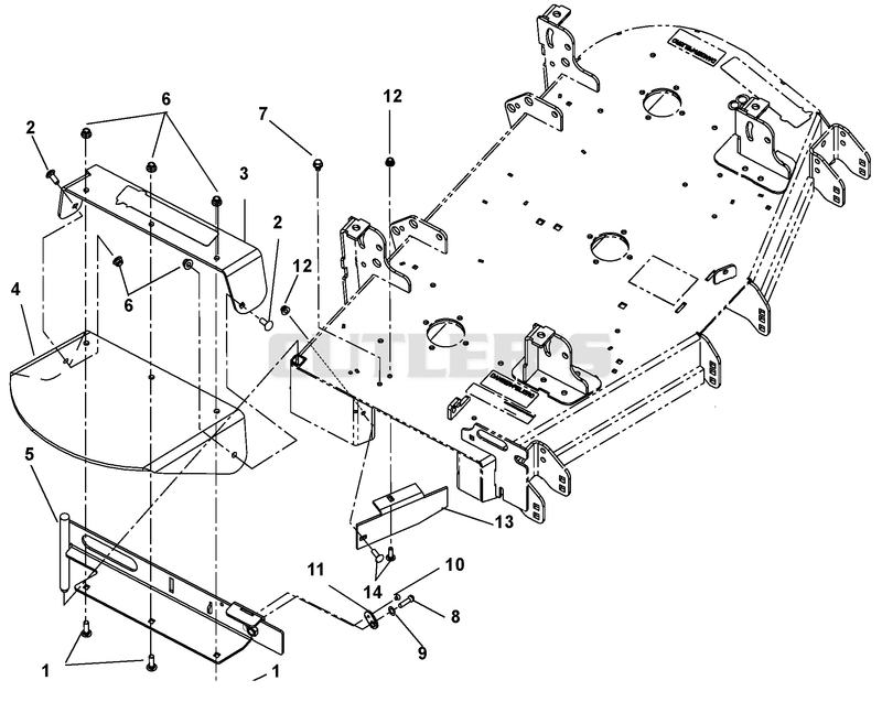 Discharge Chute And Baffle - Side Discharge