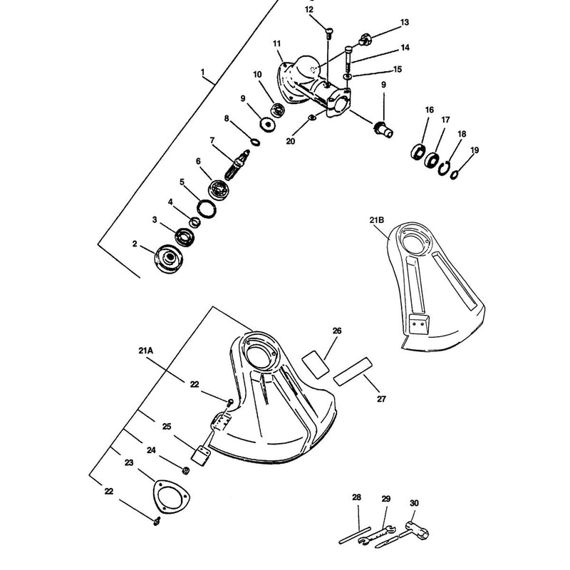 SRM GEAR HOUSING, SHIELD, TOOLS