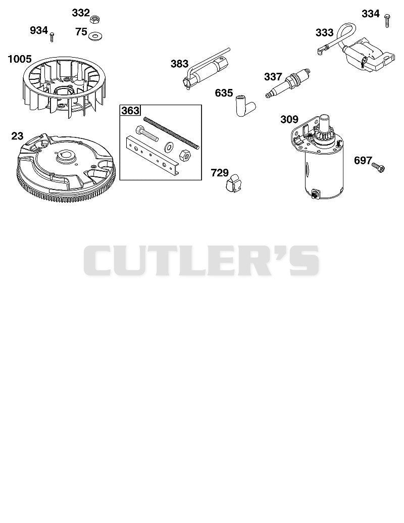 FLYWHEEL, IGNITION, AND STARTER GROUP