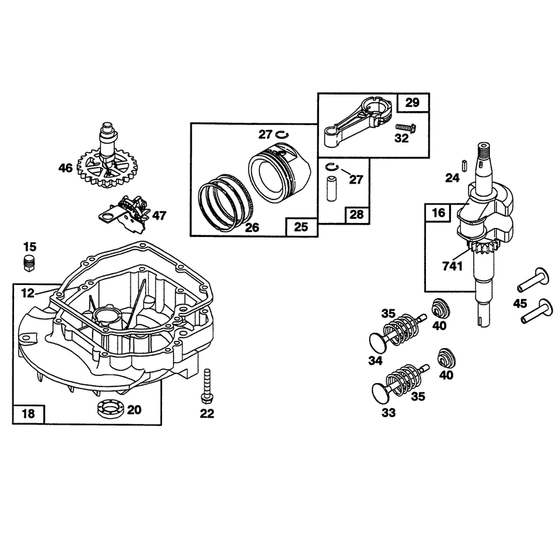 Engine Briggs and Stratton Model 124702-3115-01