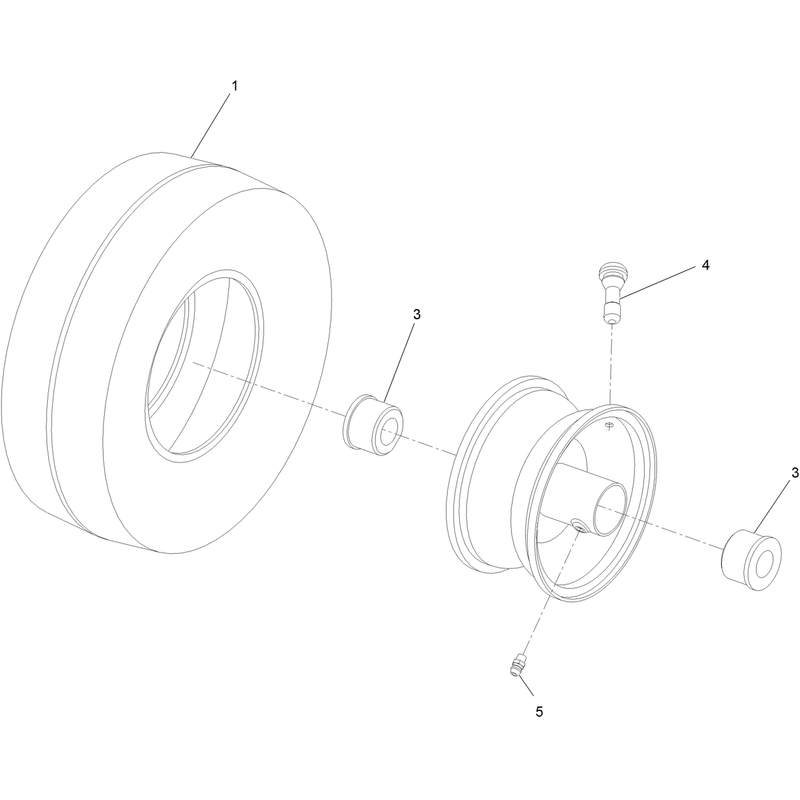 Caster Wheel Assembly No. 130-0736