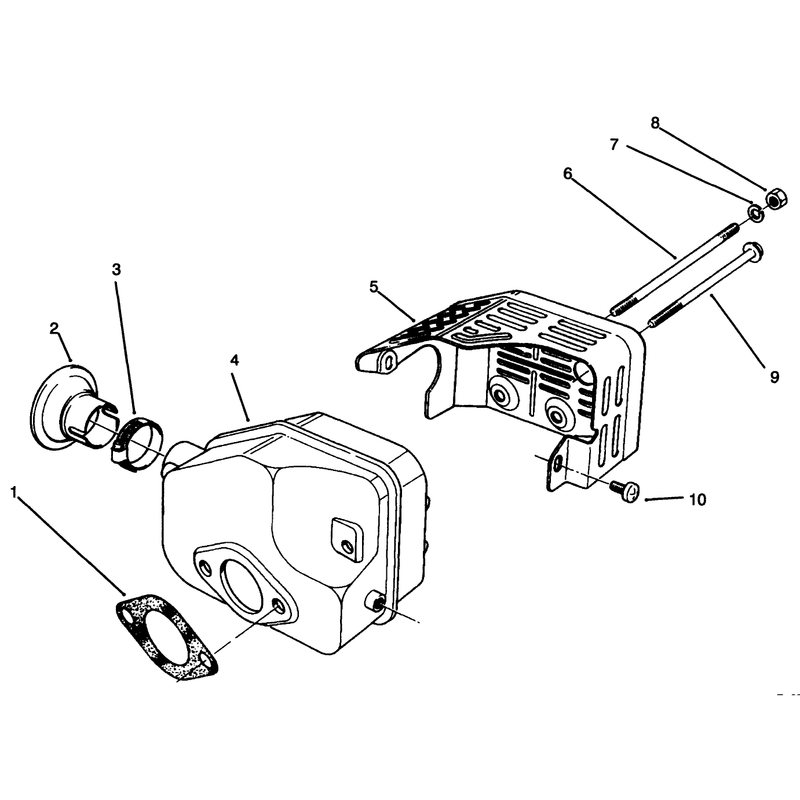 Muffler Assembly Model No 47pr4-3