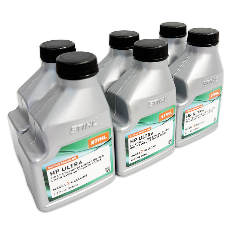 STIHL 0781 313 8005 HP Ultra 2-Cycle Oil 5.2 fl. oz Makes 2 Gallons - 6 PACK