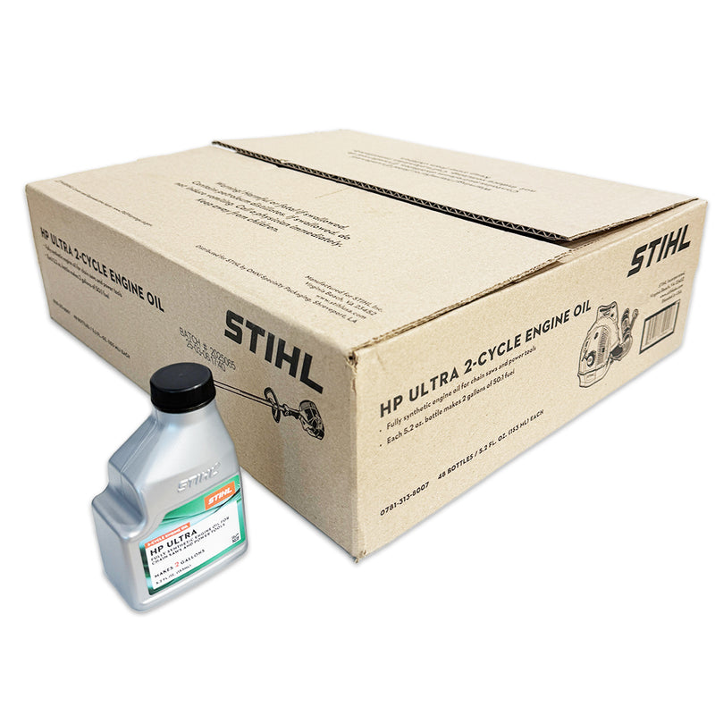 STIHL 0781 313 8005 HP Ultra 2-Cycle Oil 5.2 fl. oz Makes 2 Gallons - 48 PACK