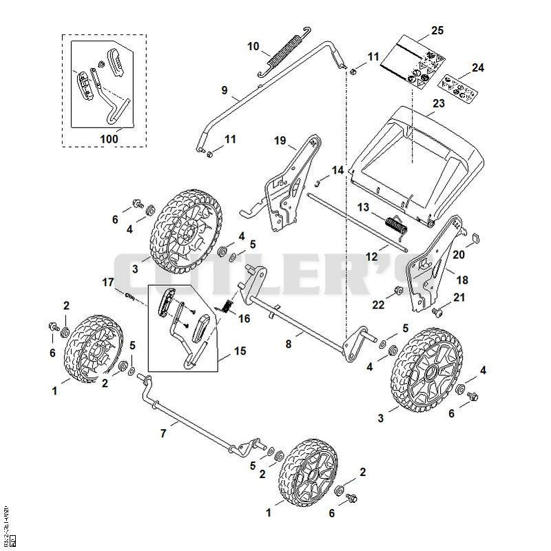 Chassis, height adjustment