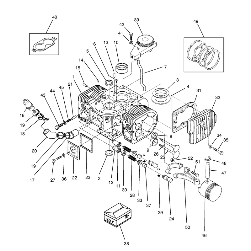 Engine Cylinder Block Assembly