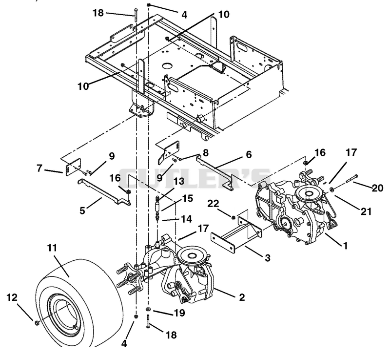 Transaxle, Dump Valves And Rear Wheels