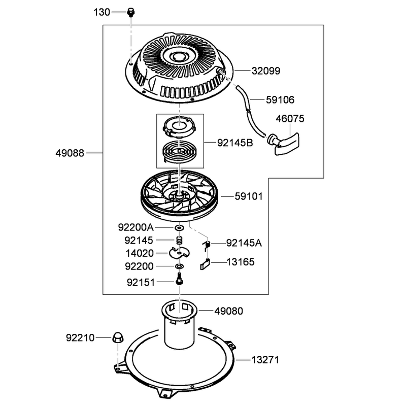 Starter Assembly Kawasaki FH430V-BS35