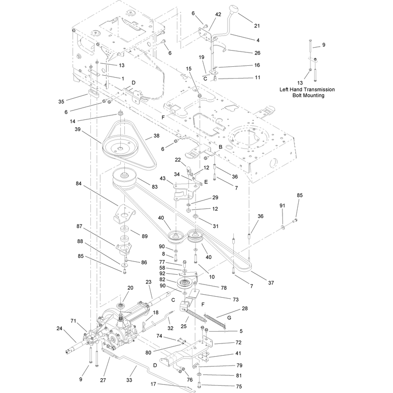 Transmission Belt and Pulley Assembly