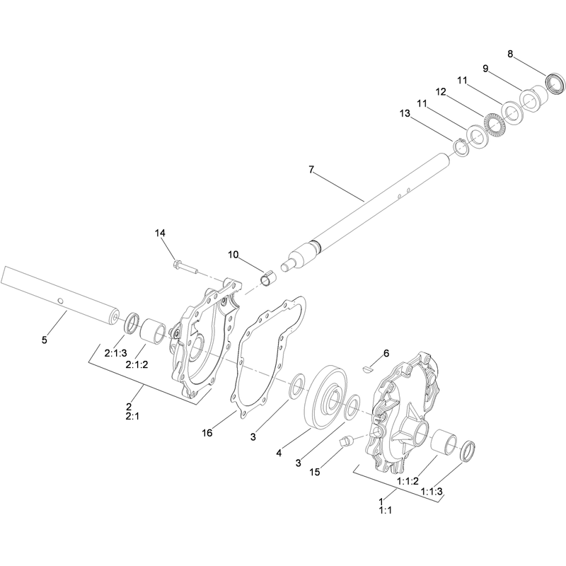 26 Inch Auger Gearcase Assembly No. 108-7328