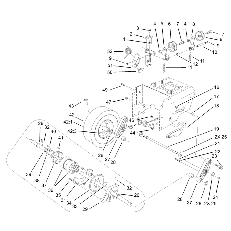 Lower Traction Assembly