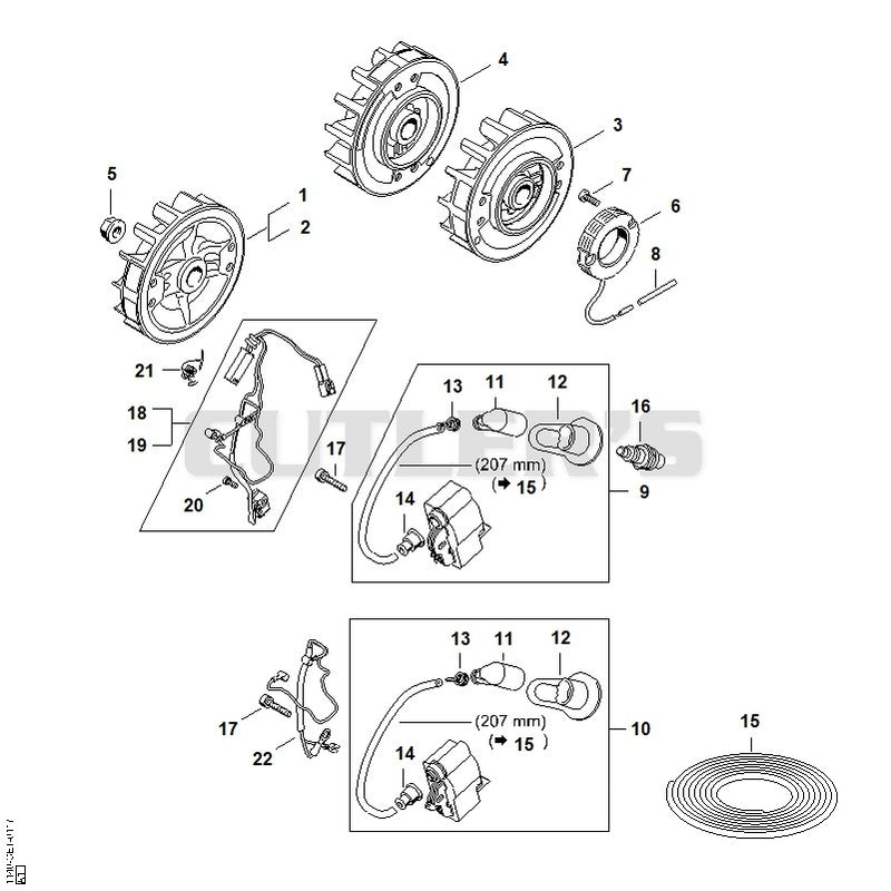 Ignition system, flywheel