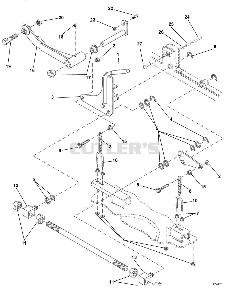 Mower Deck Lift Linkage