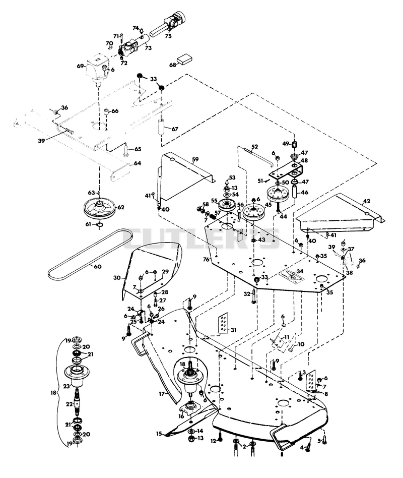 MOWER DECK ASSEMBLY