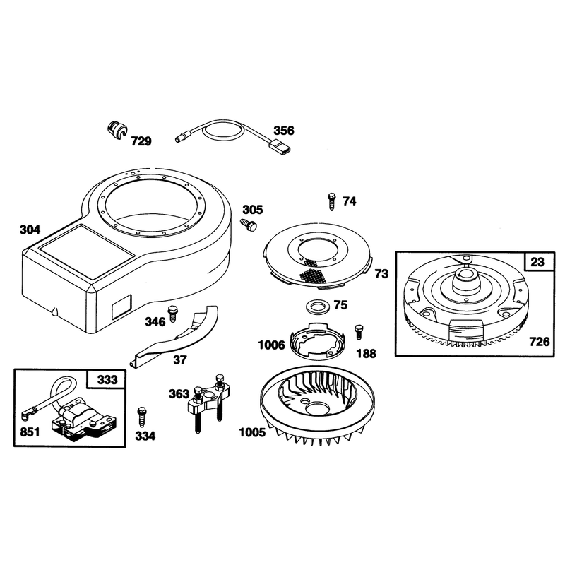 Engine Briggs and Stratton Model 28b707-0126-01