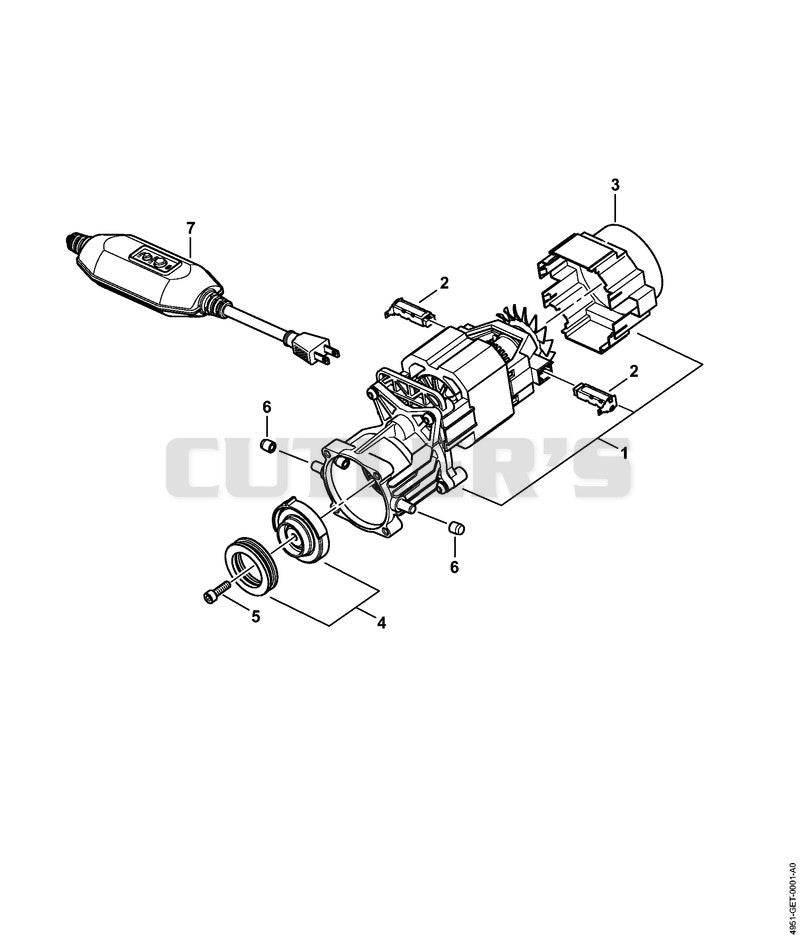 Electric motor, Connecting cable