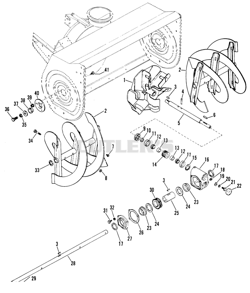 AUGER/IMPELLER AND GEAR CASE