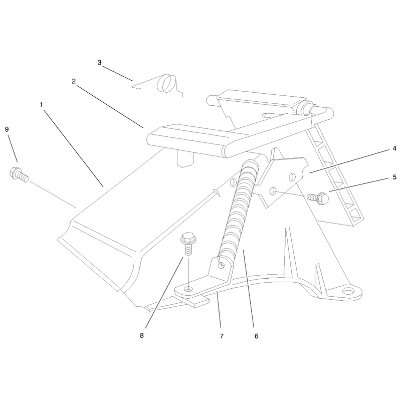 Rear Bagging Discharge Chute Assembly
