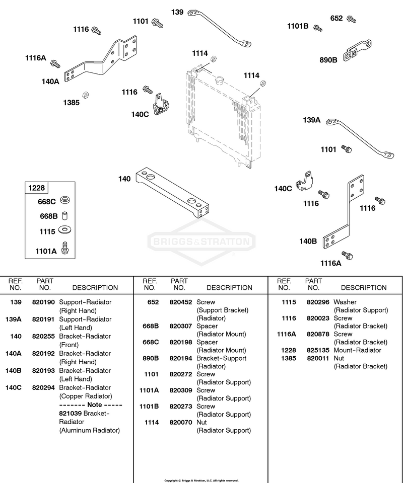 Radiator Mounting Brackets