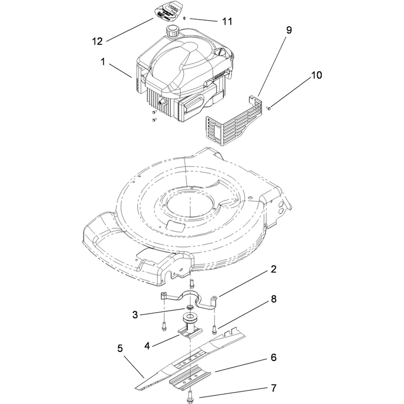 Engine and Blade Assembly