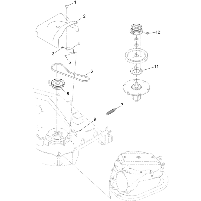 Belt, Cover and Pulley Assembly